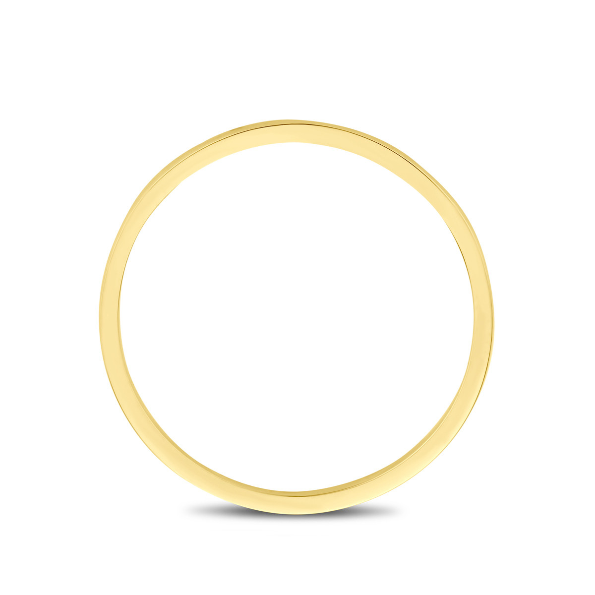 14-karaat gouden glanzende aanschuifring voor dames 1.5 mm breed