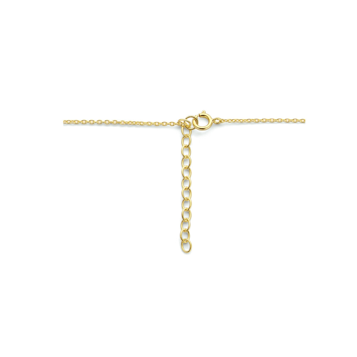 Gold plated ketting met balkjes 1.6 mm - Lengte 40 + 4 cm