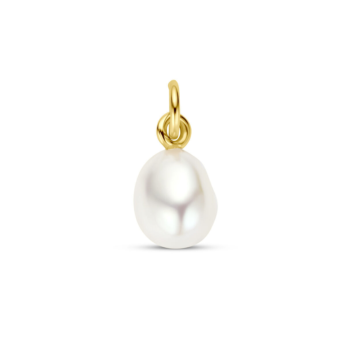 Gold plated parelhanger 9.5 mm x 10.5 mm