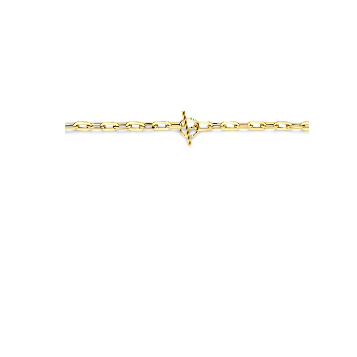 Gouden 14-karaat anker schakelketting glanzend 5.5 mm - Lengte 45 cm