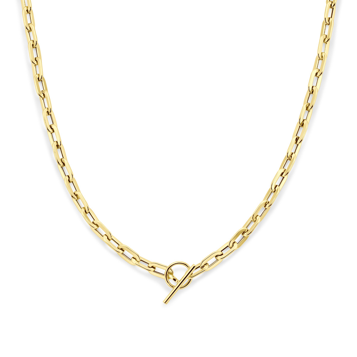 Gouden 14-karaat anker schakelketting glanzend 5.5 mm - Lengte 45 cm