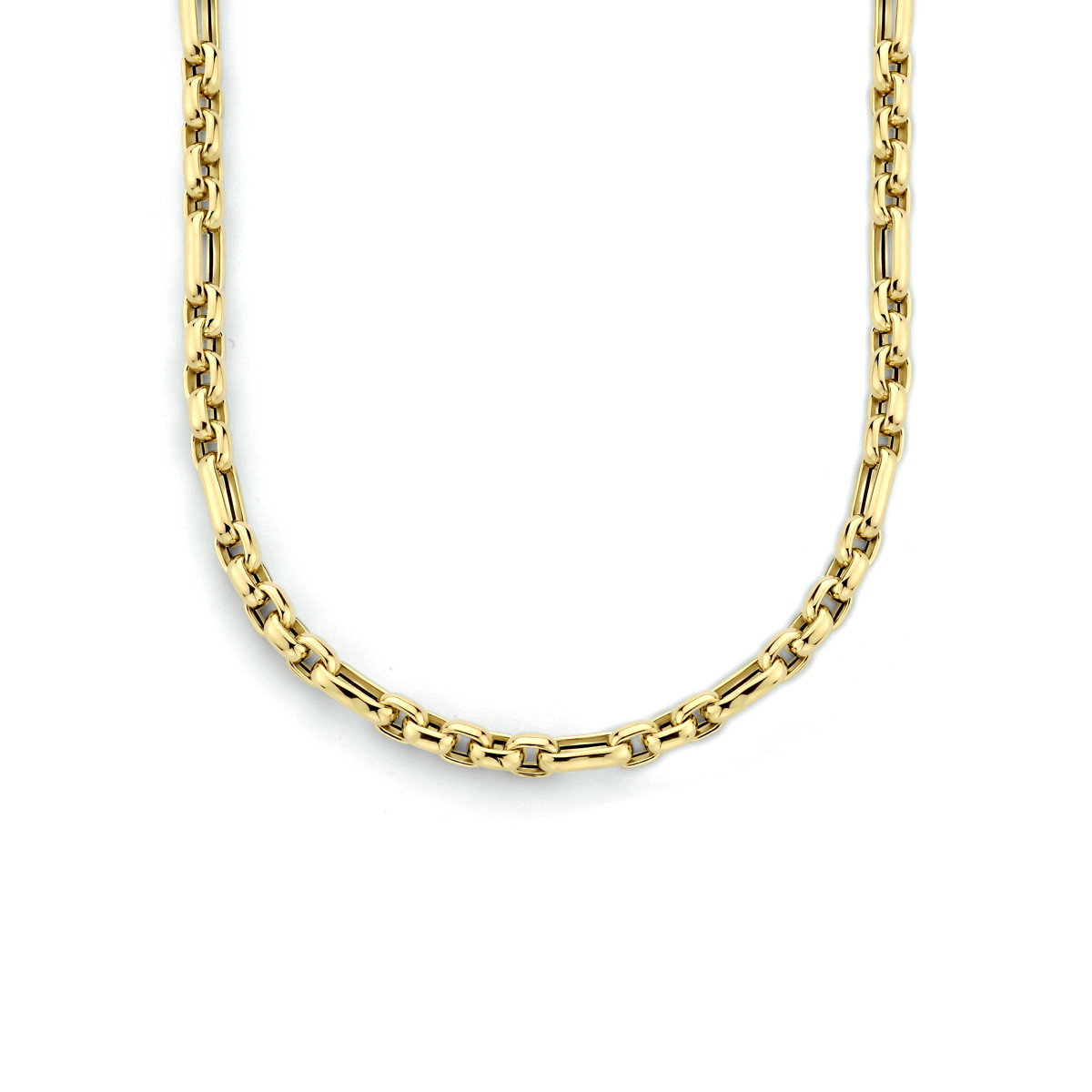 Gouden anker ketting 4.8 mm 45 cm