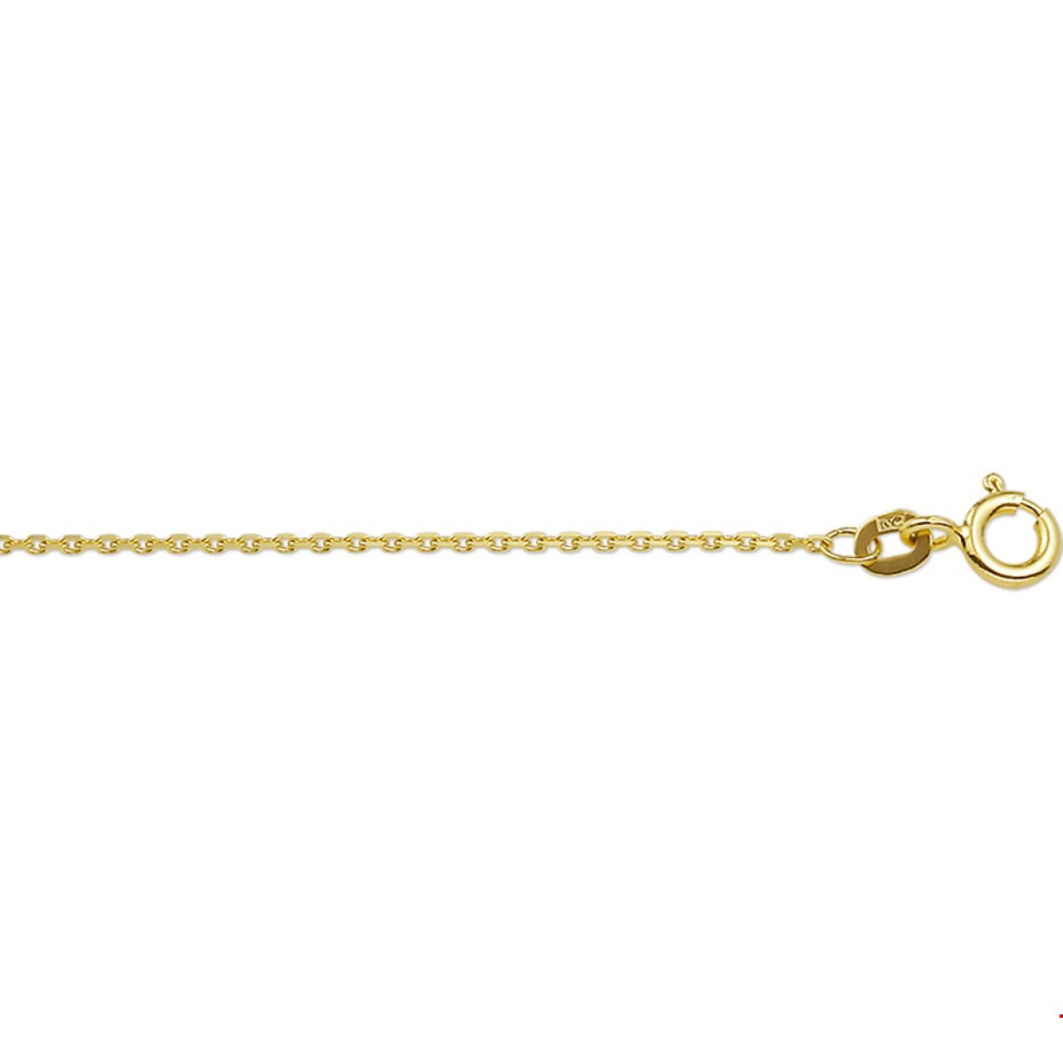 Gouden anker schakel ketting met 41-43-45 cm draaglengte