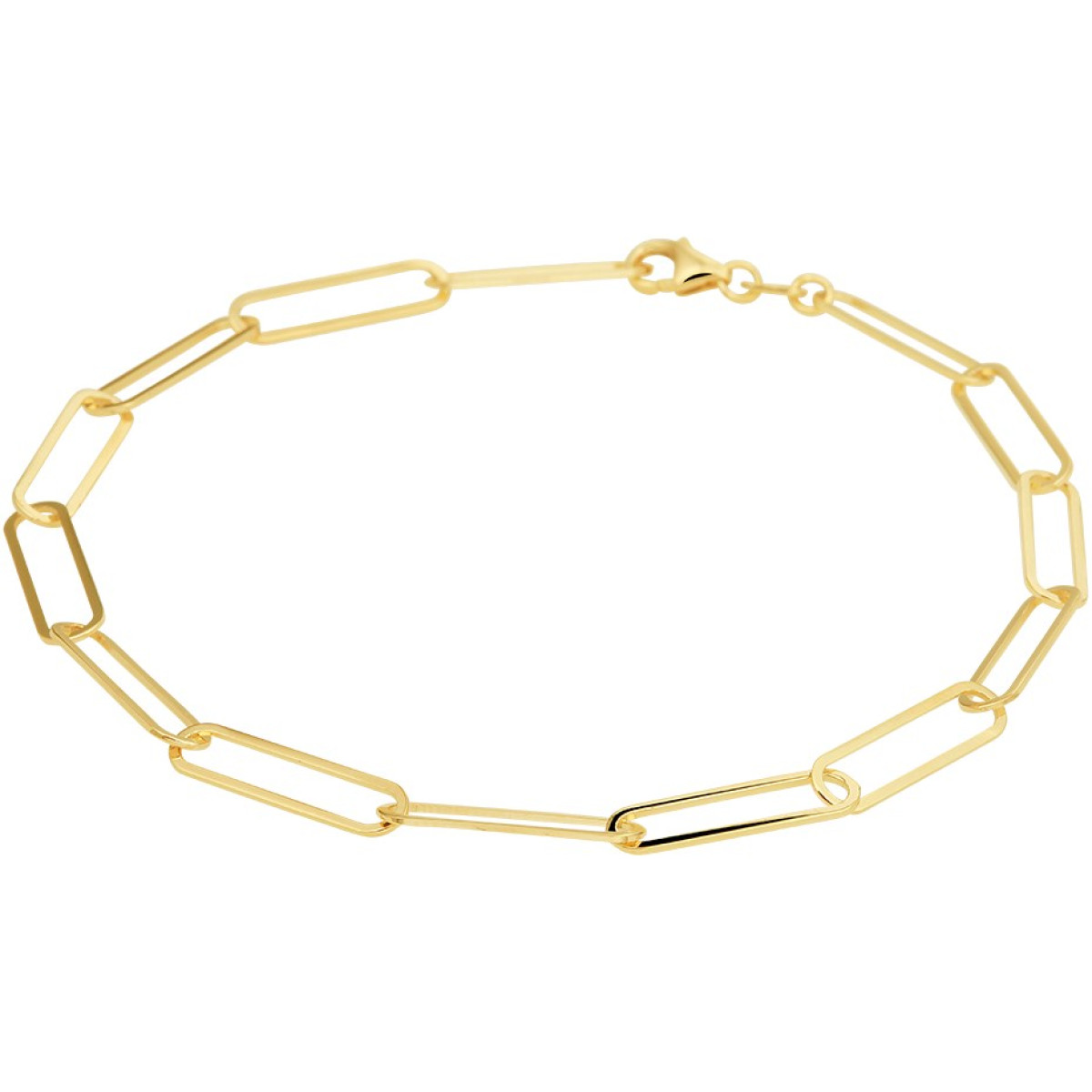 Gouden armband ankerschakel 4 mm