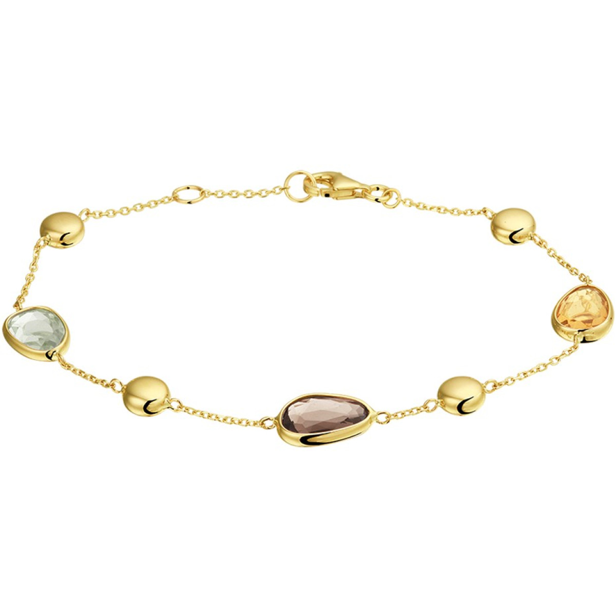 Gouden armband edelstenen