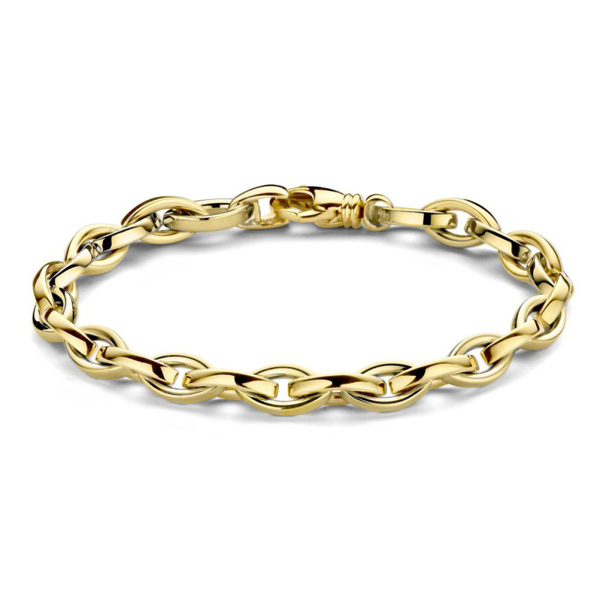 Gouden armband met chique schakels