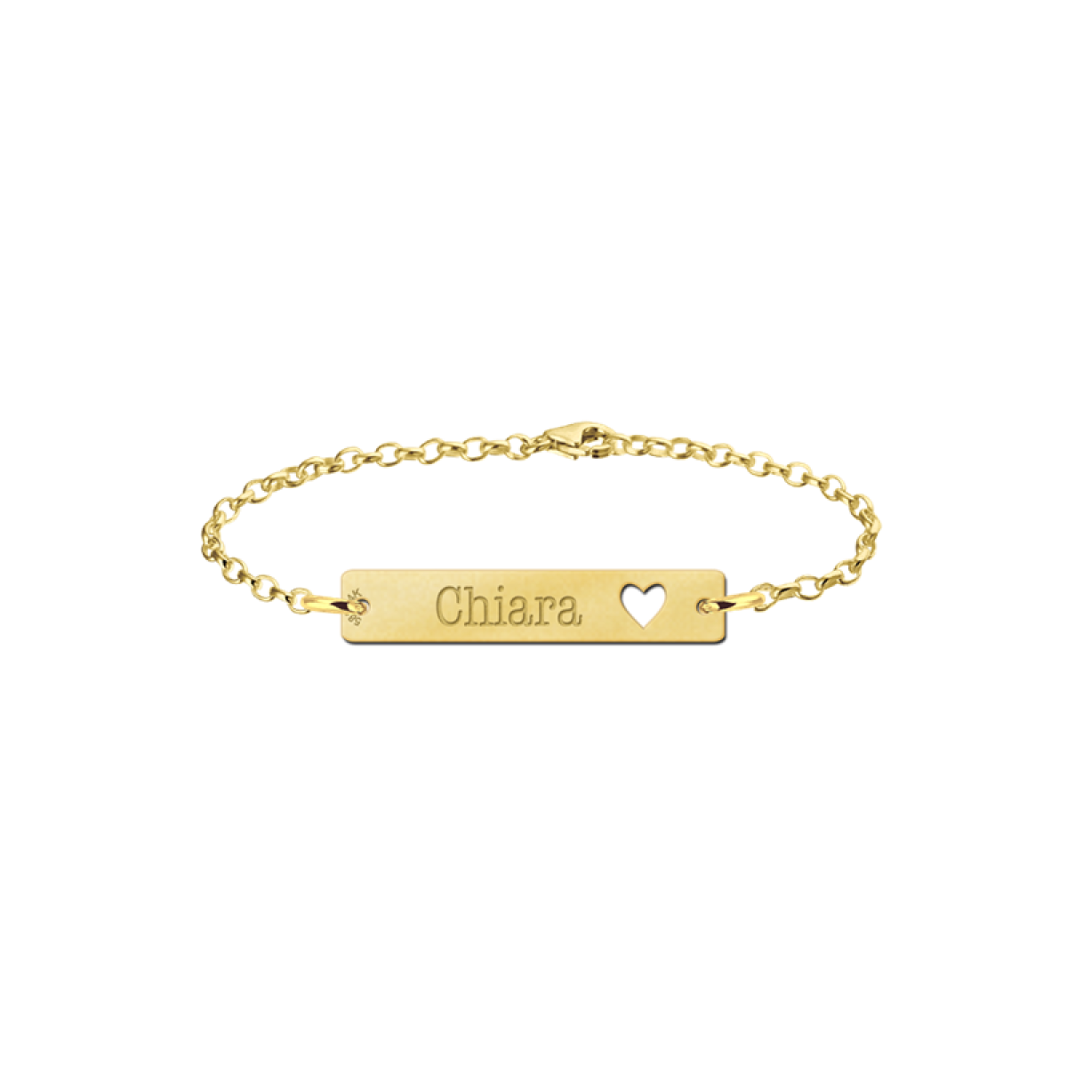 Gouden armband met naam hart Names4ever