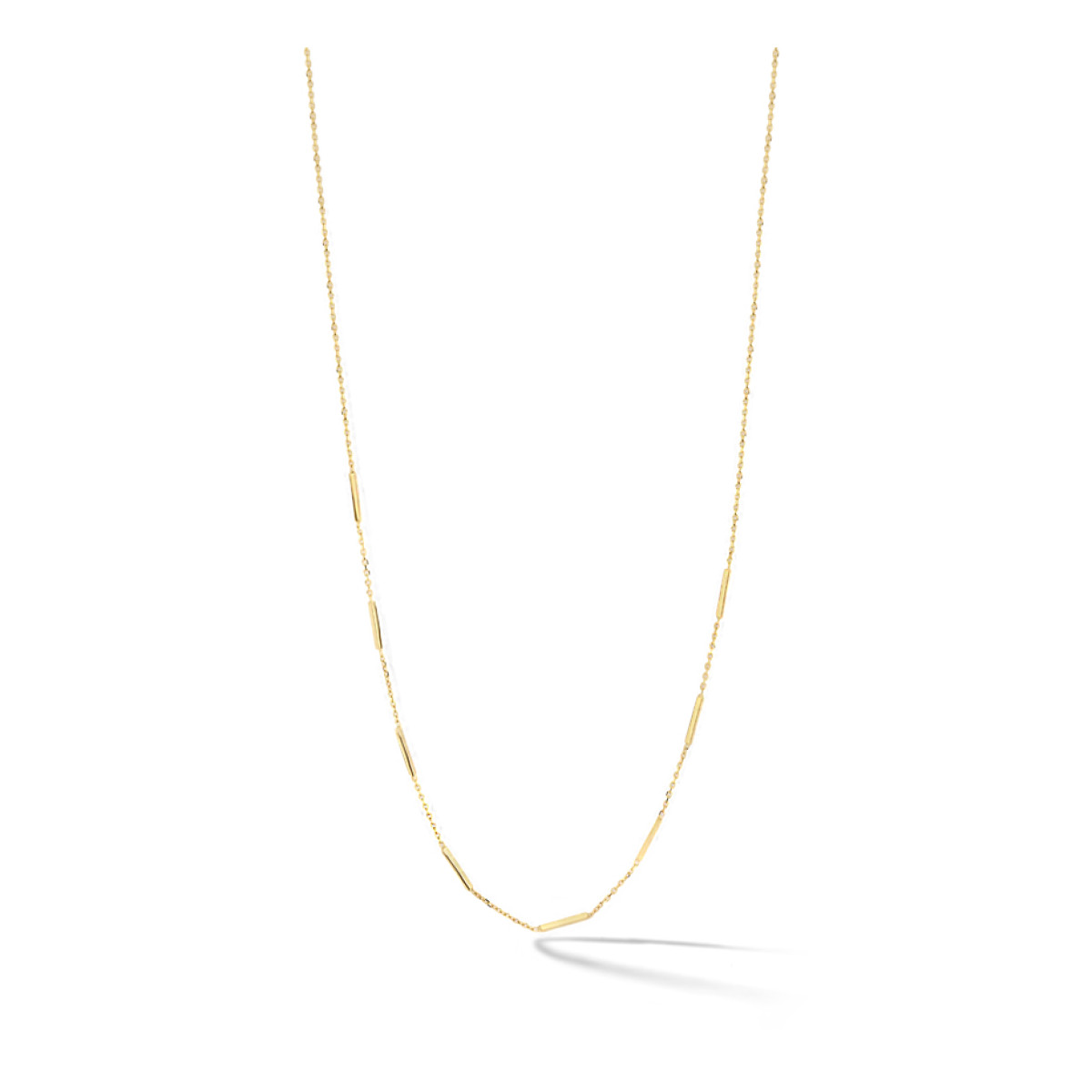 Gouden collier met staafjes