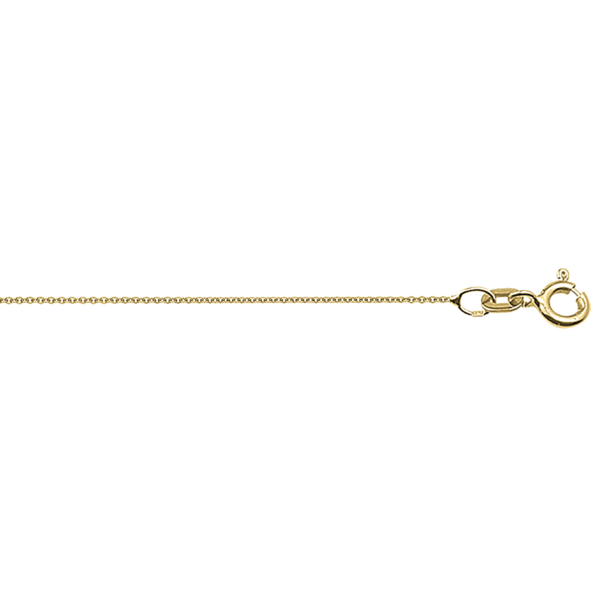 Gouden collier zonder hanger anker 0.8 mm
