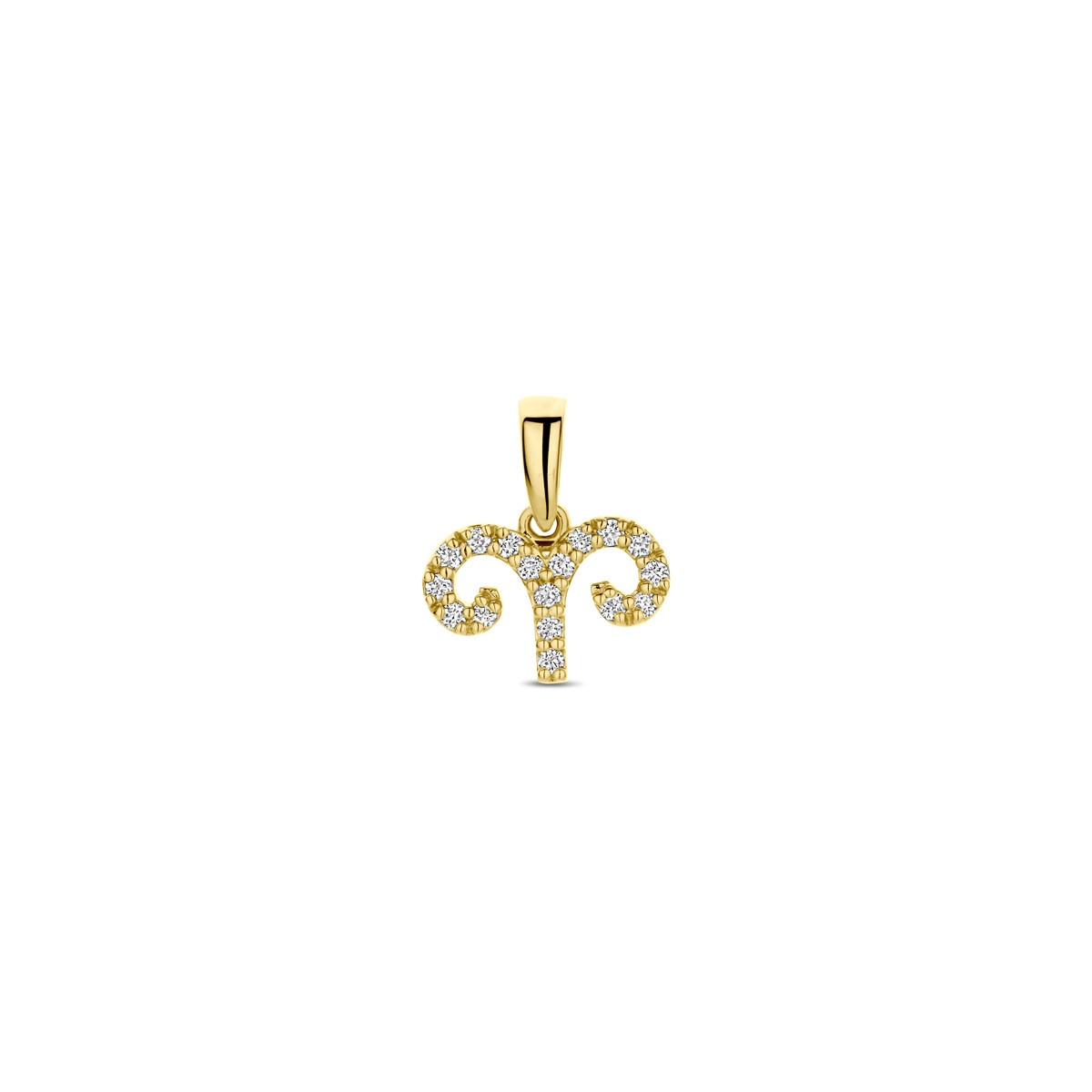 Gouden diamanten sterrenbeeld hanger