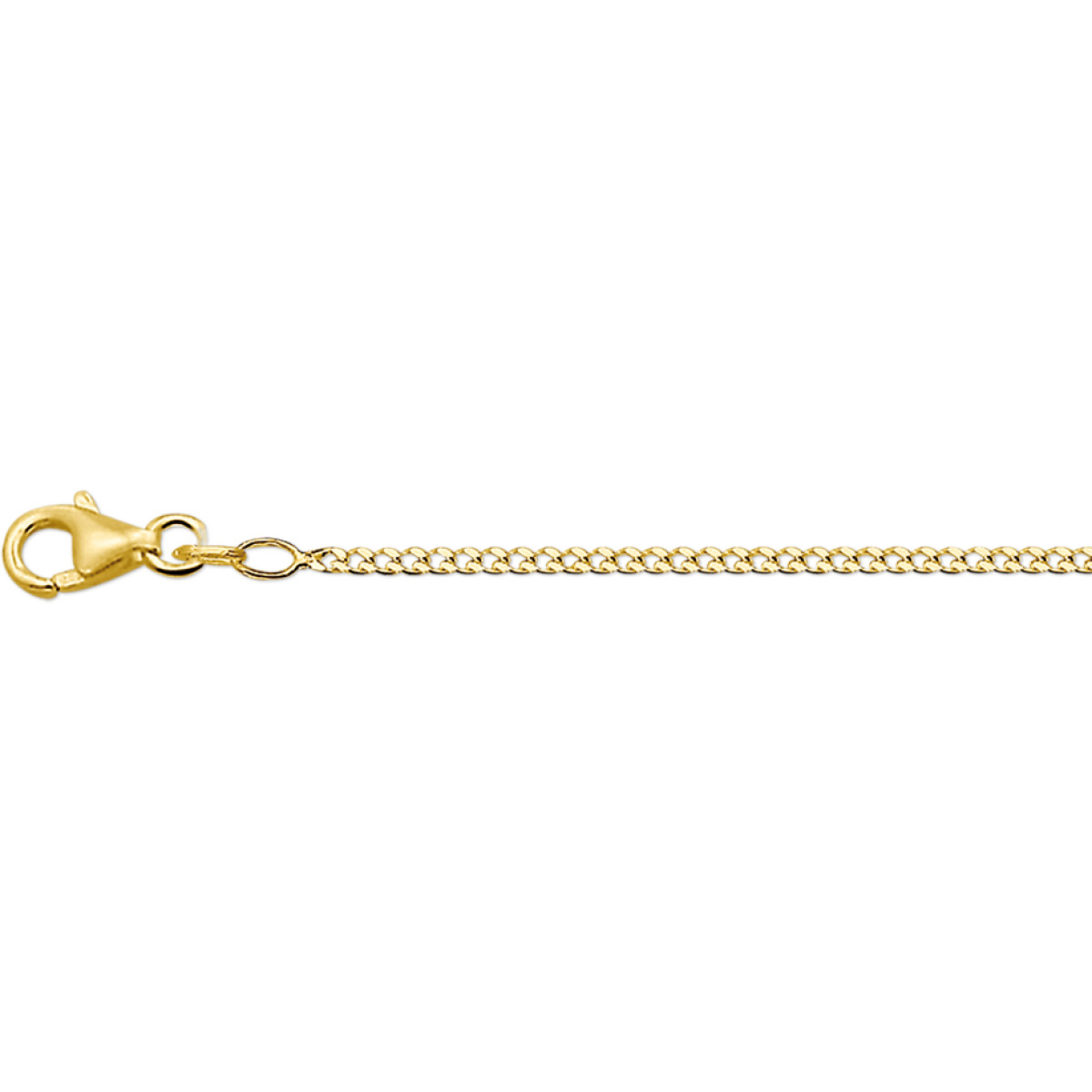 Gouden gourmet ketting 1.8 mm