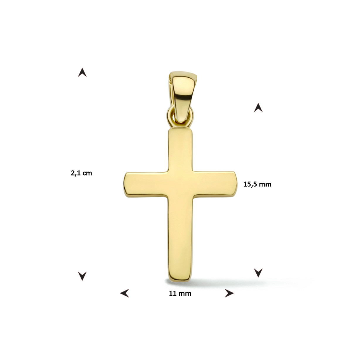 Gouden hanger kruis