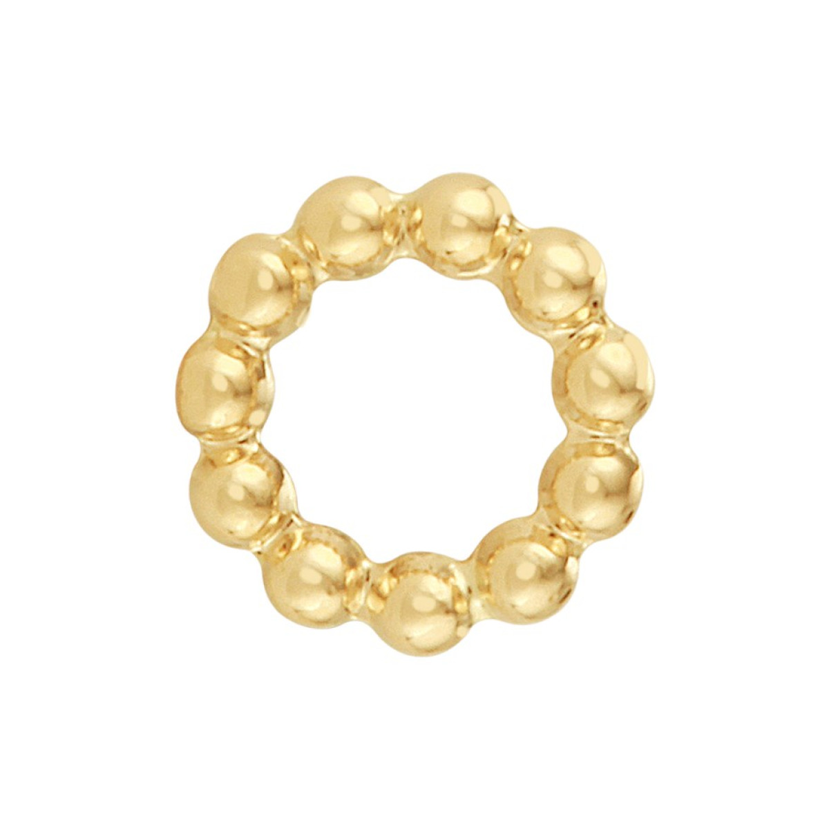 Gouden hanger rond bolletjes