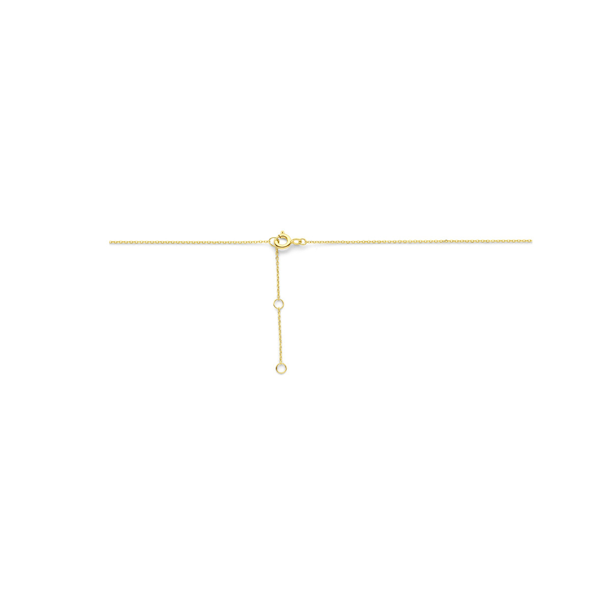 Gouden ketting met lab grown diamant 0.25 crt - Lengte 40 cm, 42 cm en 44 cm
