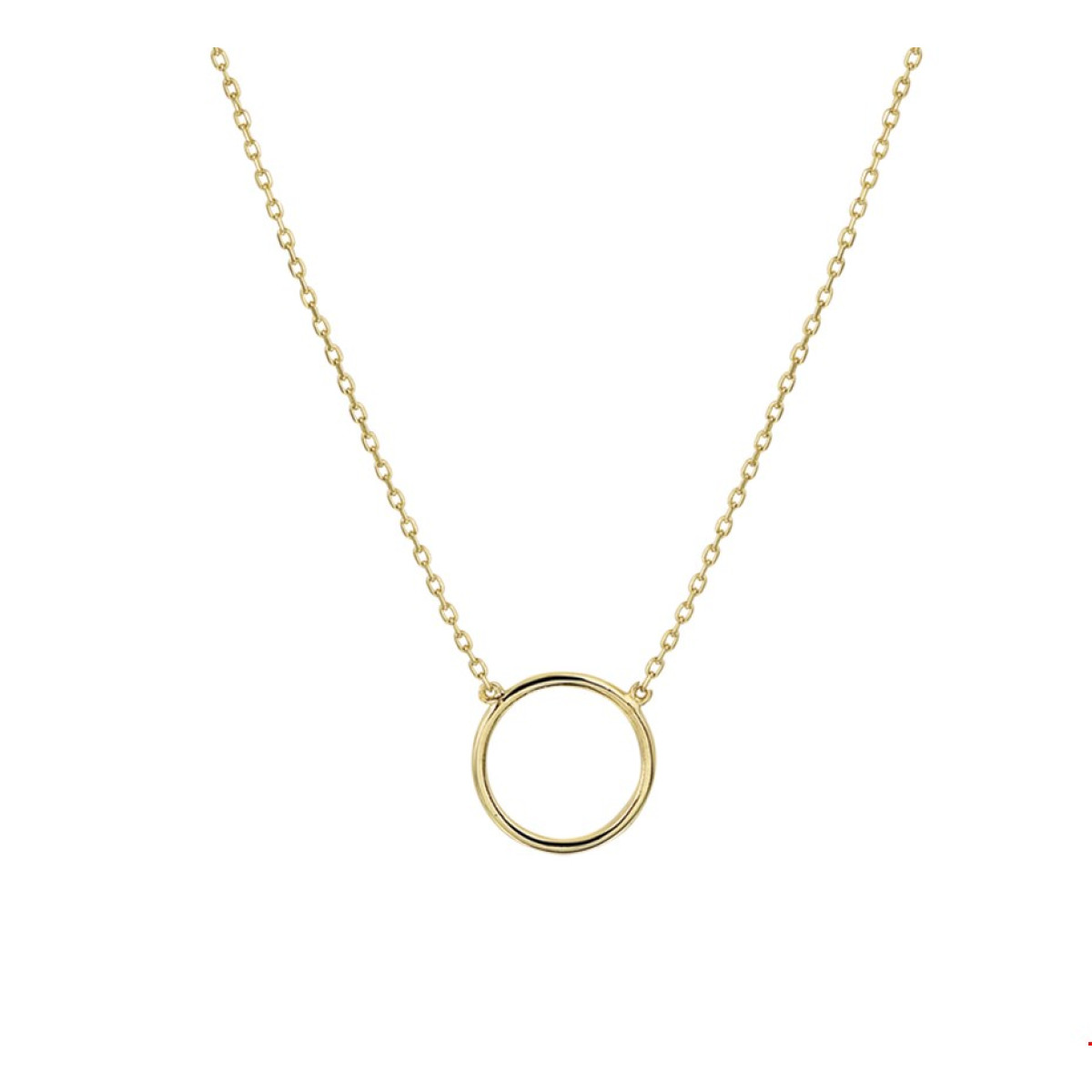 Gouden ketting met open rondje
