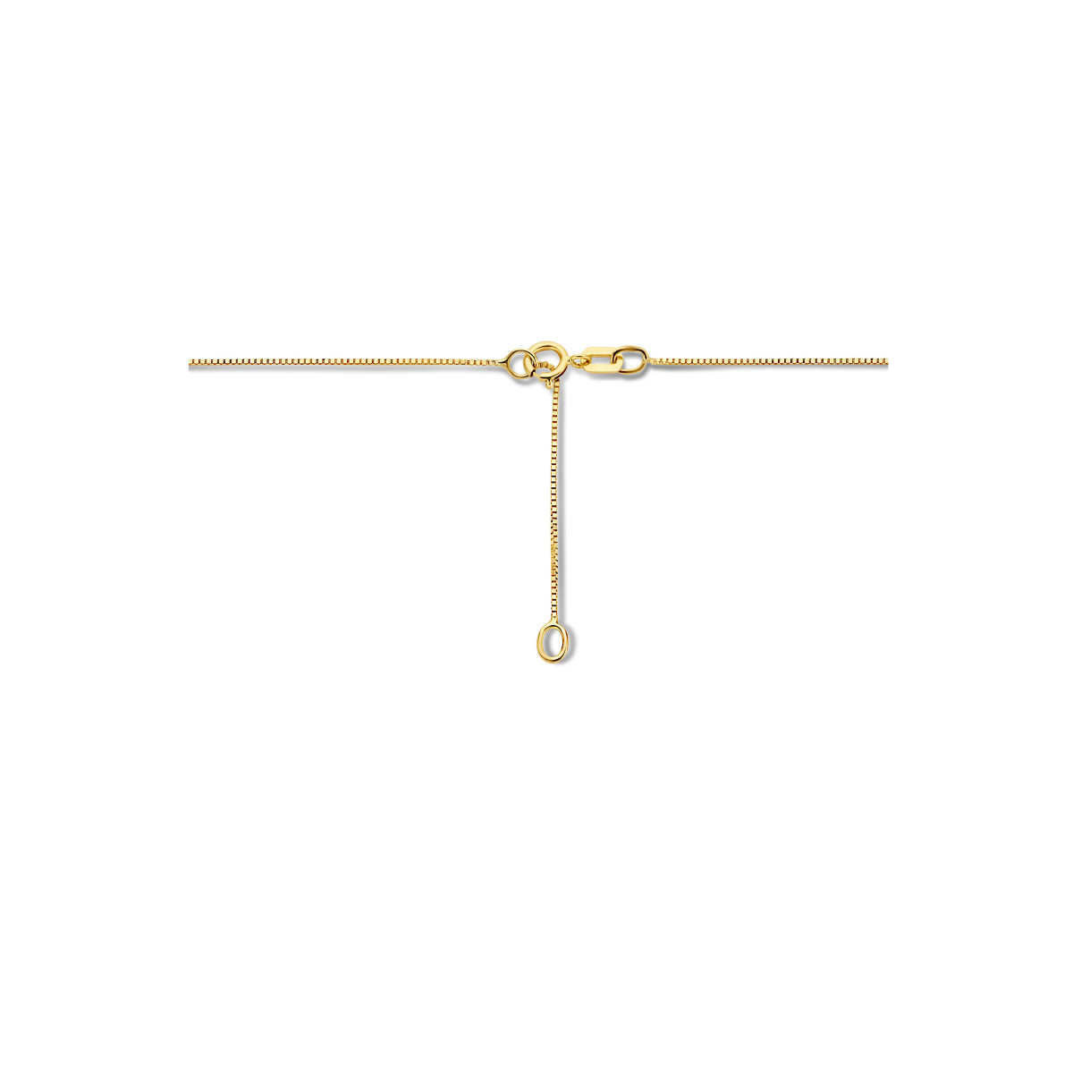 Gouden ketting met parel 42-45 cm