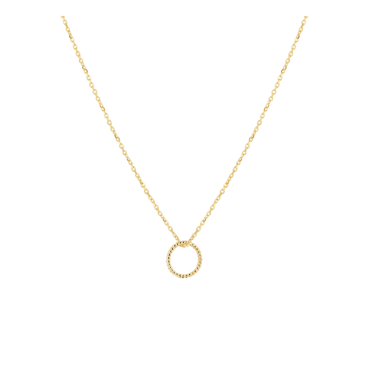 Gouden ketting rondje twisted