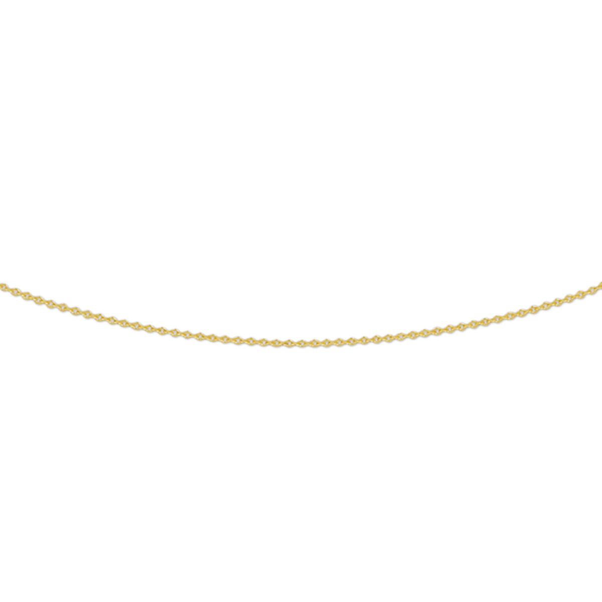 Gouden ketting zonder hanger anker 0.8 mm