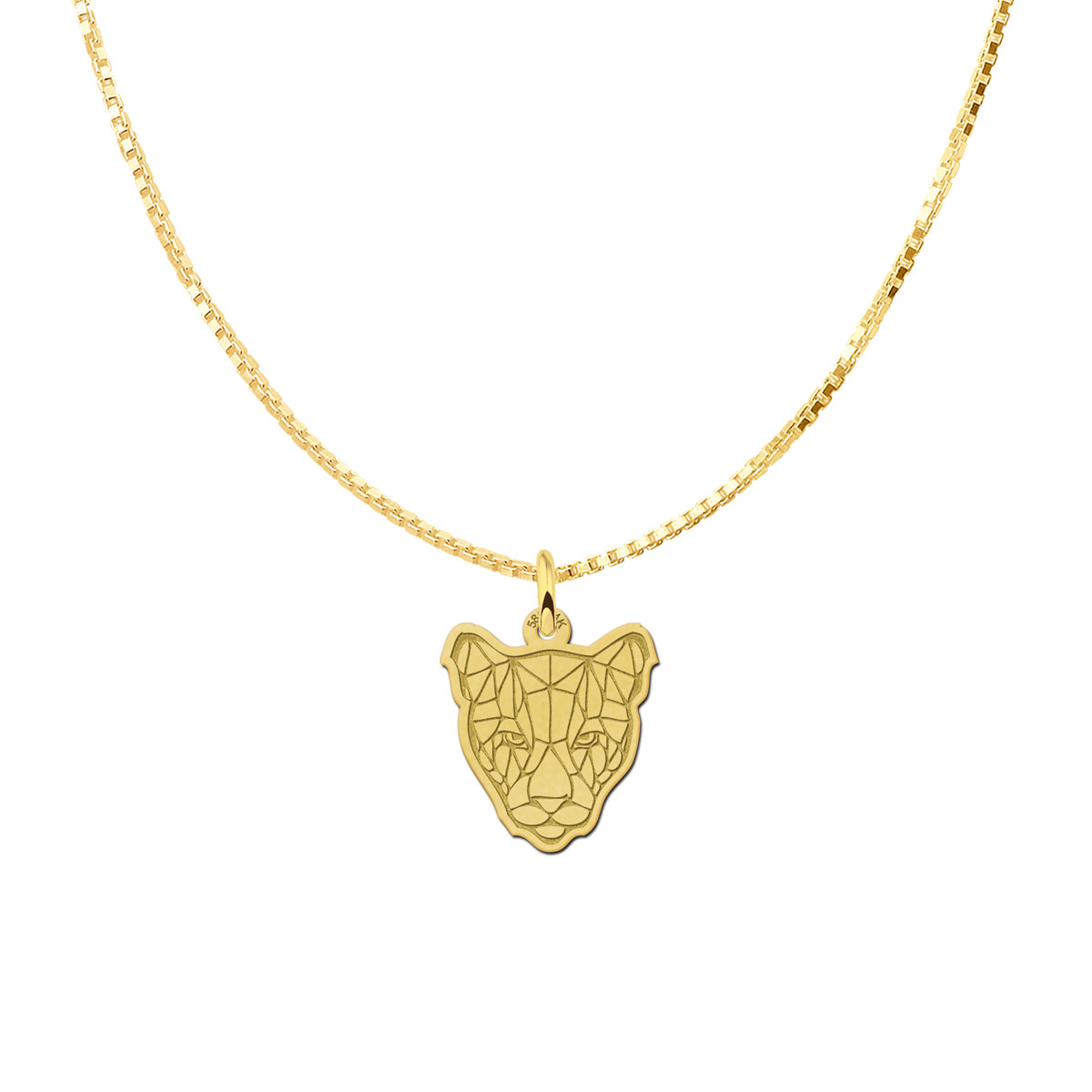 Gouden luipaard hanger