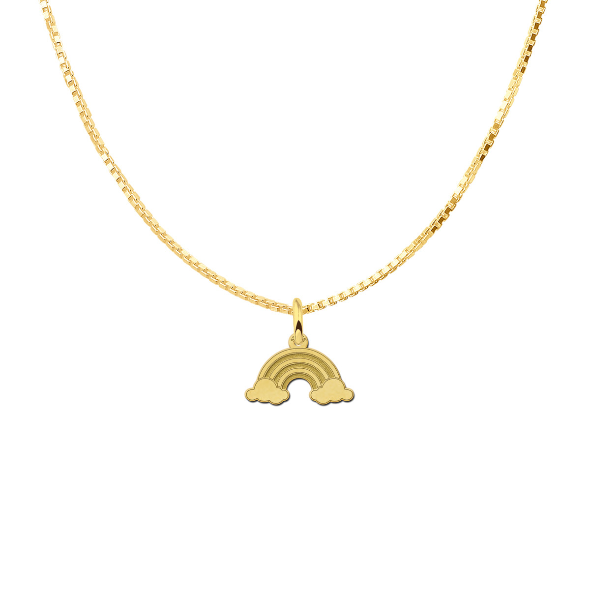 Gouden regenboog hanger