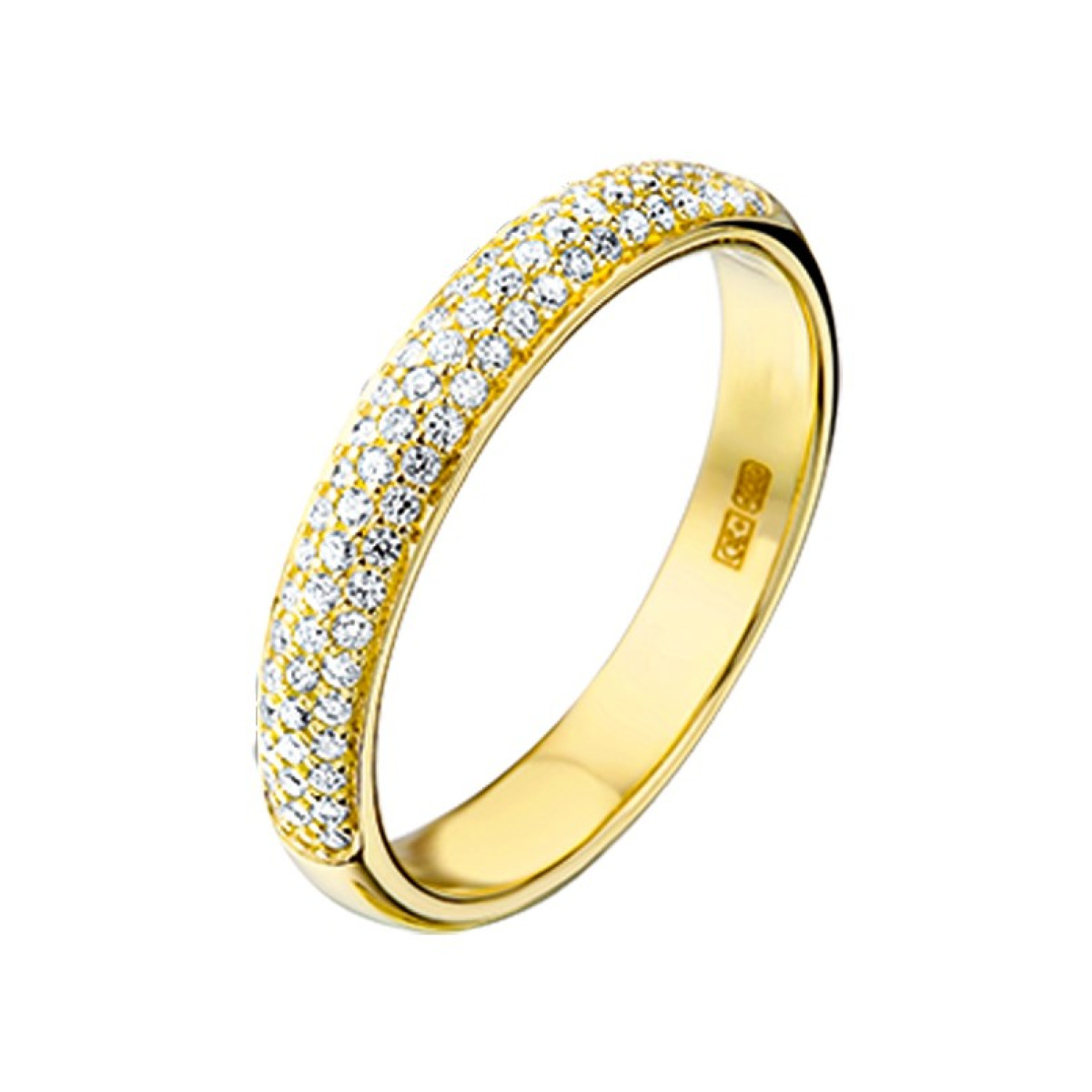 Gouden ring diamant 0.25 crt