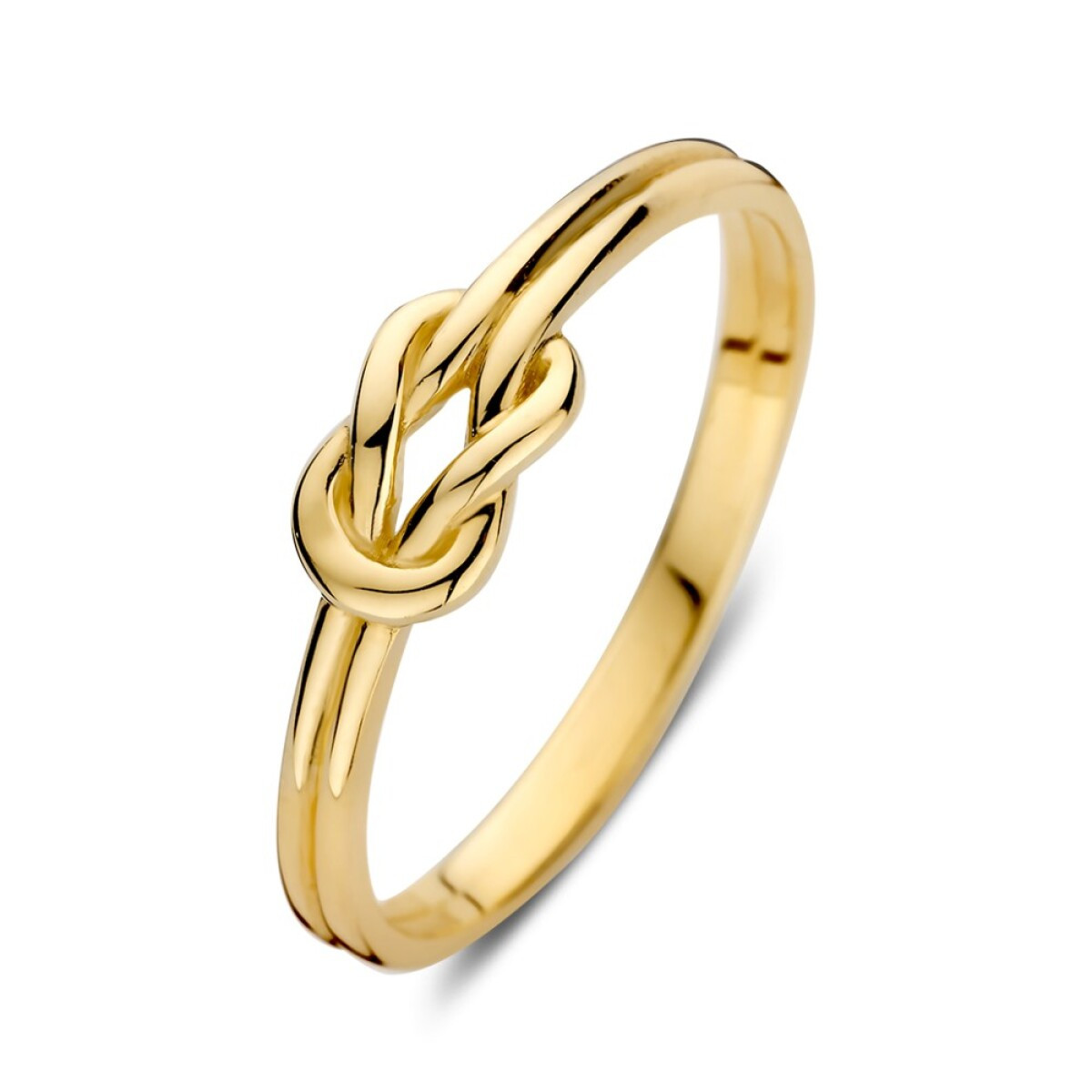 Gouden ring met knoop 5 mm breed