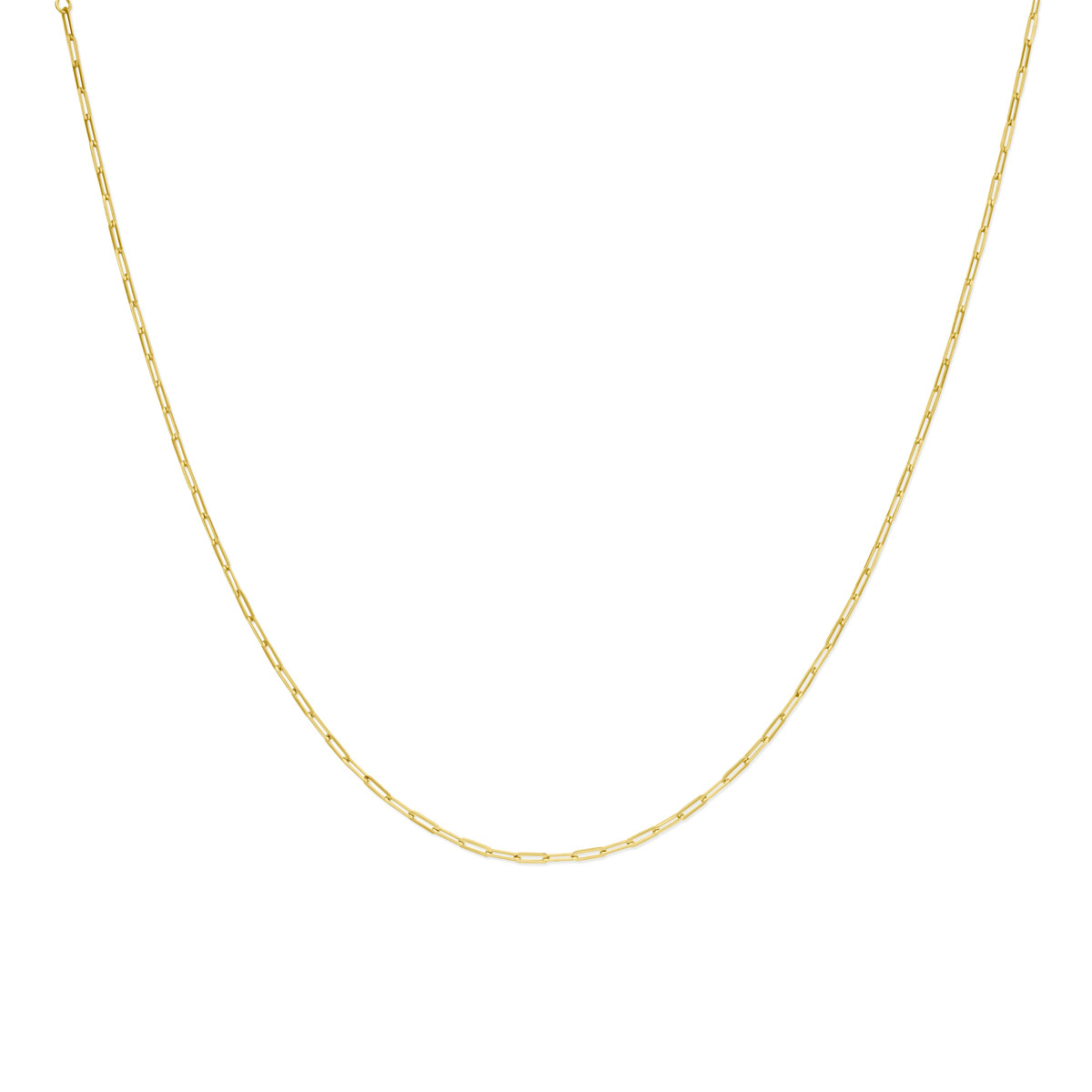 Gouden schakelketting met ankerschakel 2.1 mm breed - Lengte 42 cm