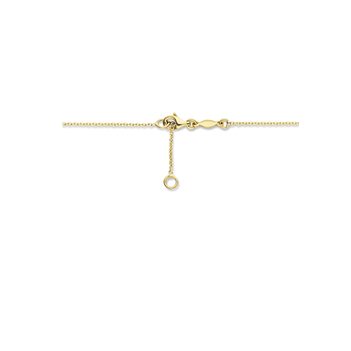 Gouden staafjes ketting met anker schakels 14-karaat 1.3 mm breed - Lengte 43-45 cm