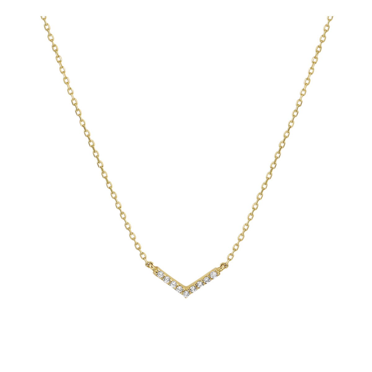 Gouden V ketting