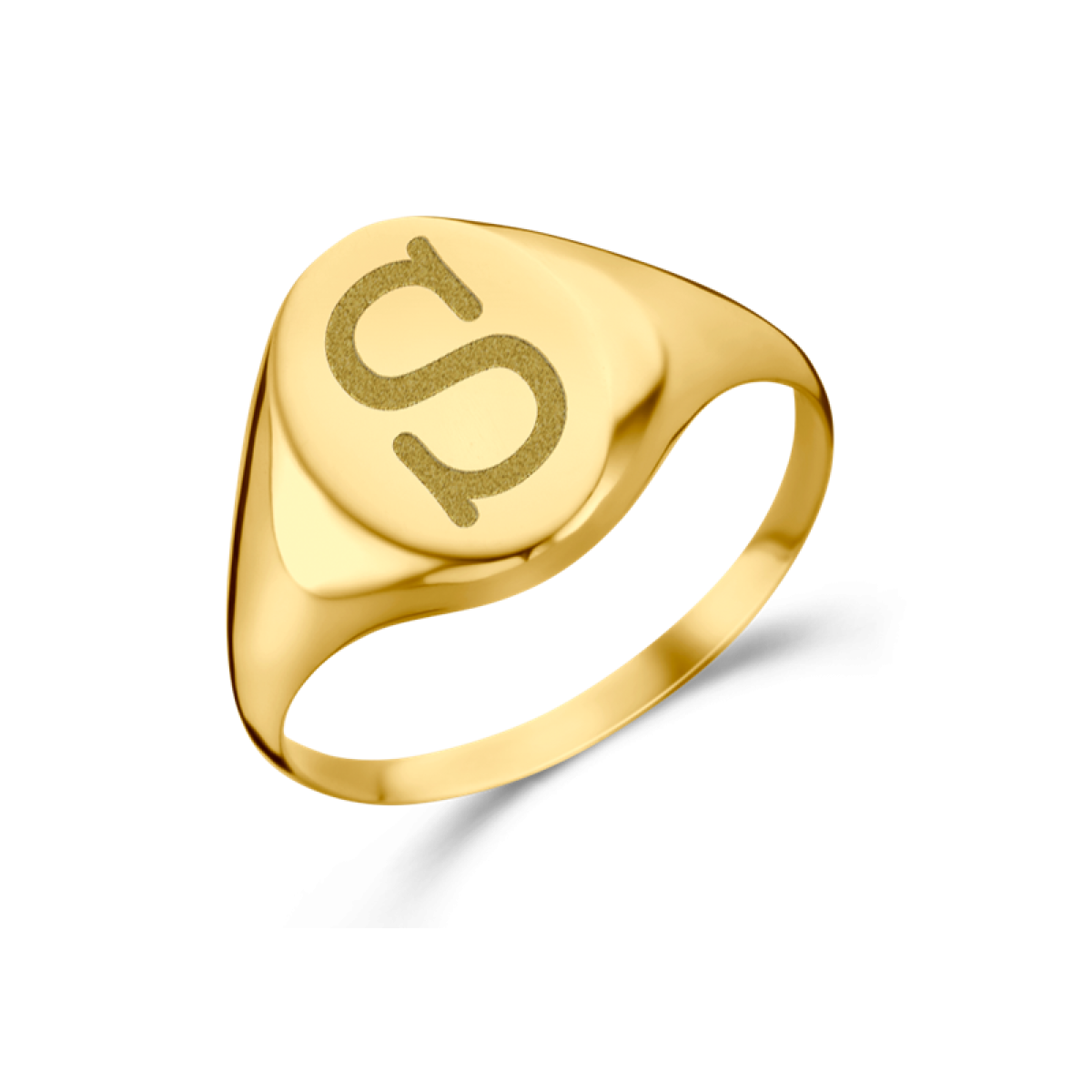 Gouden zegelring met initiaal