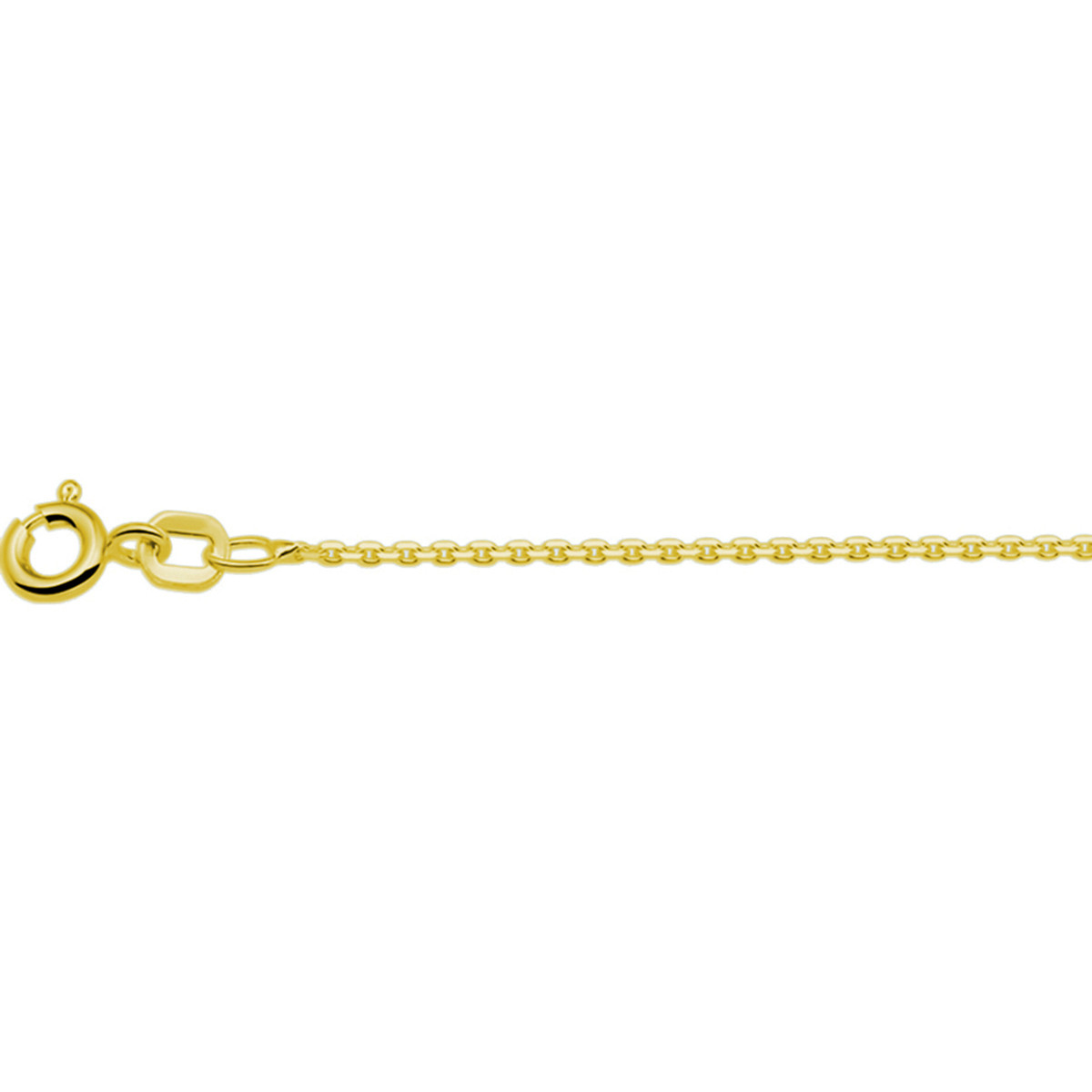 Goudkleurige ketting voor hangers met anker schakels 1.1 mm breed - Lengte 41-45 cm