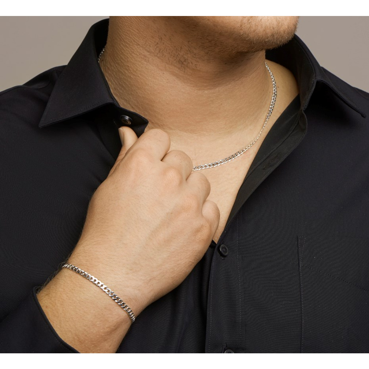 Gourmet ketting zilver 4.3 mm