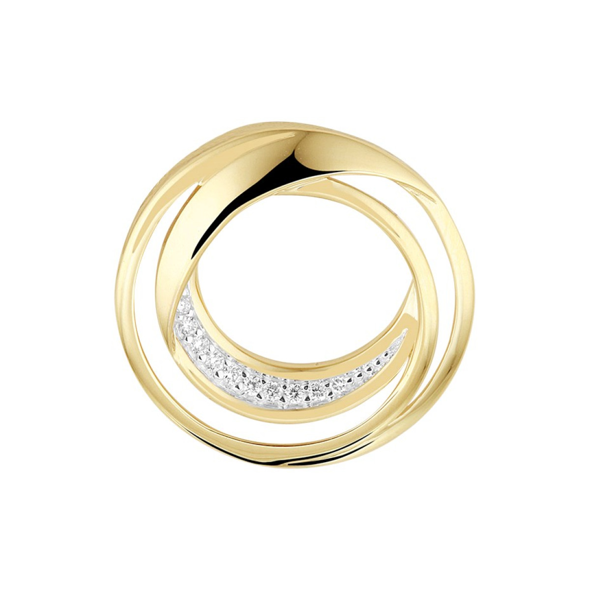 Hanger met diamant witgoud