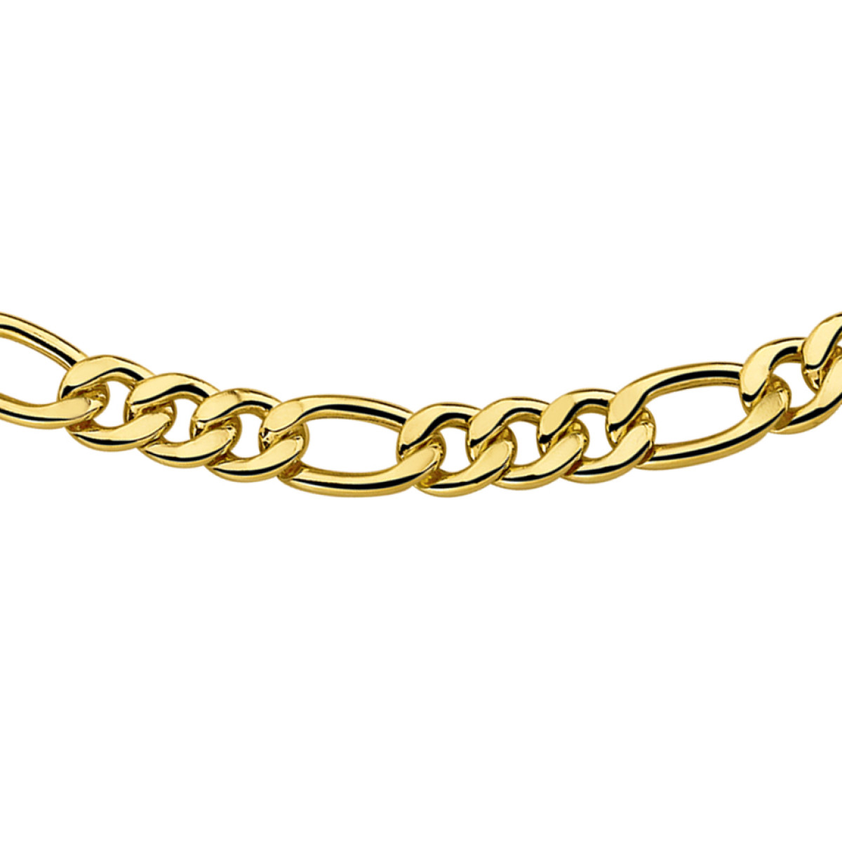 Heren gouden ketting figaro zilgold