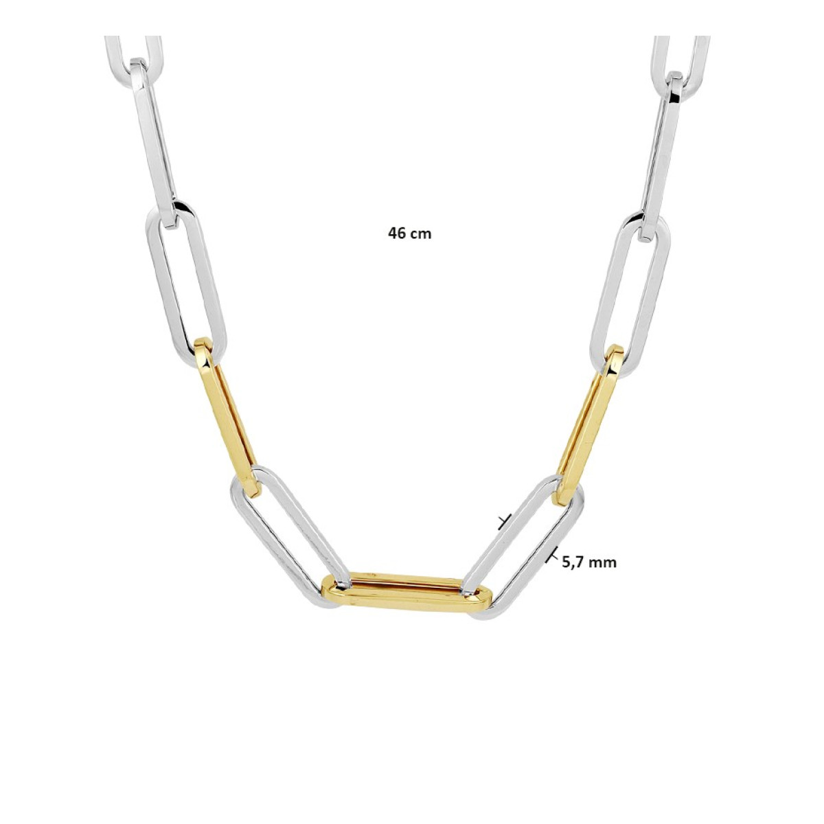 Ketting bicolor ankerschakel