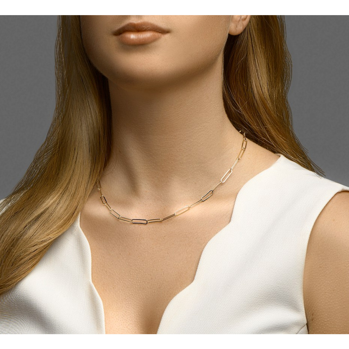 Ketting goud ankerschakel