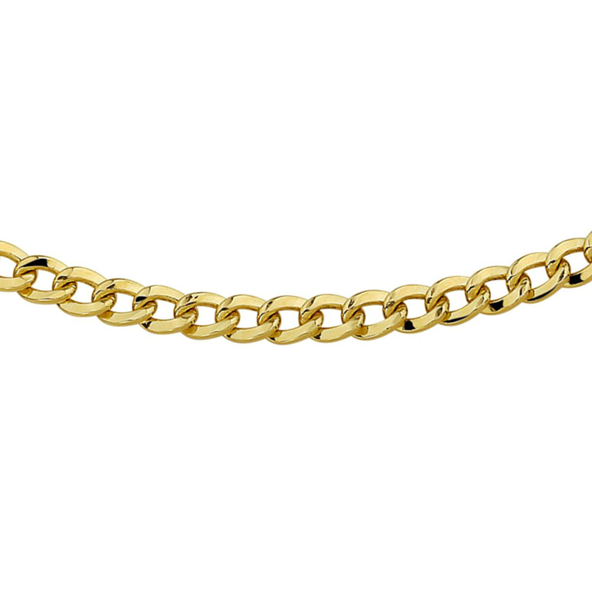 Zilgold heren ketting met gourmetschakel 5 mm