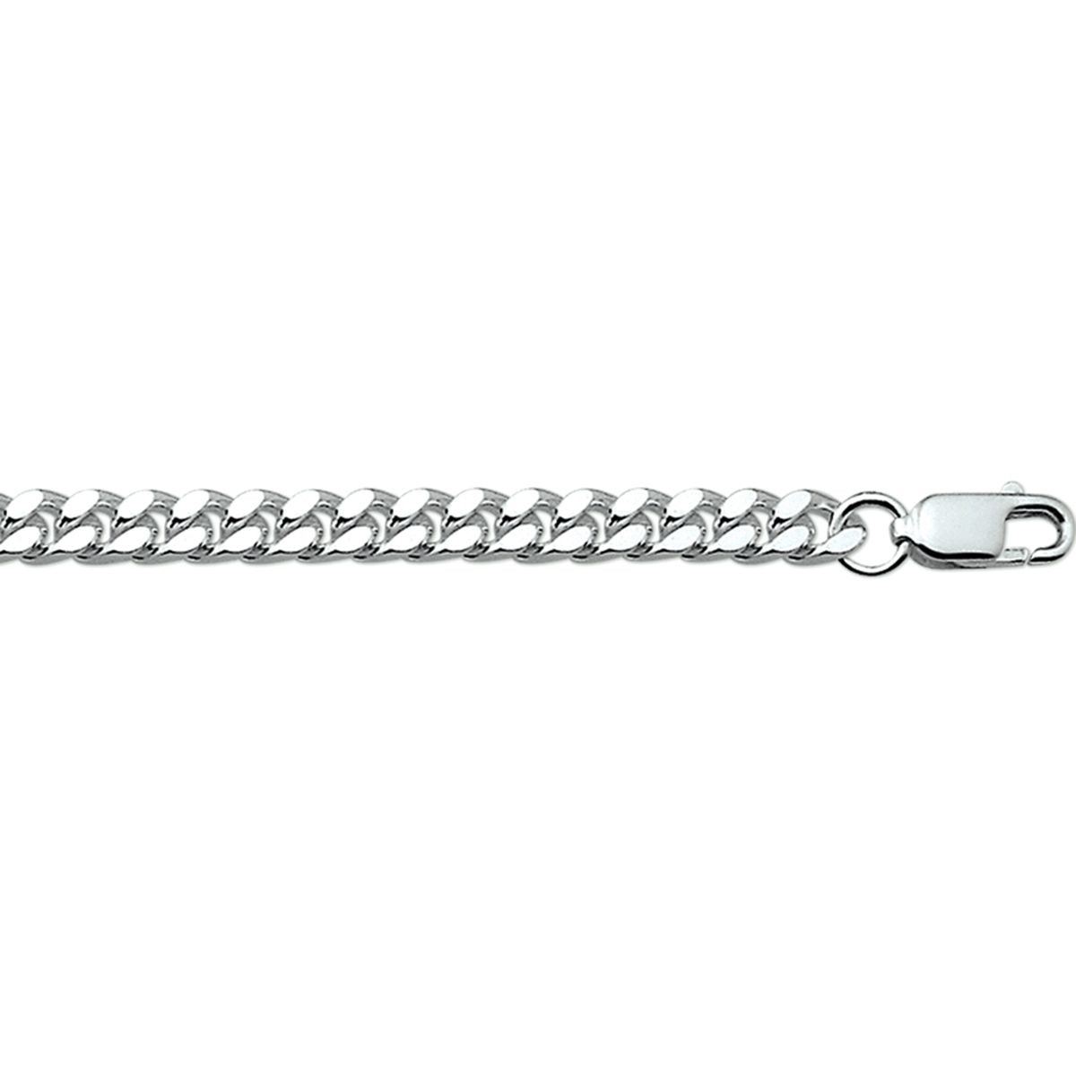 Ketting gourmet schakel zilver