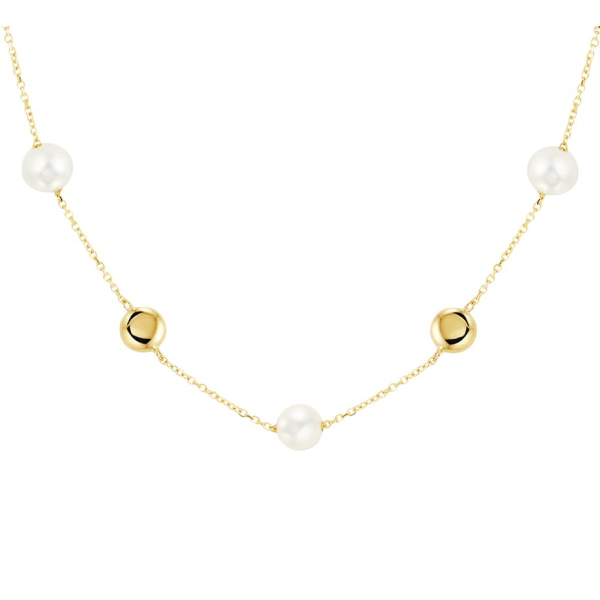 Ketting met edelsteen parel