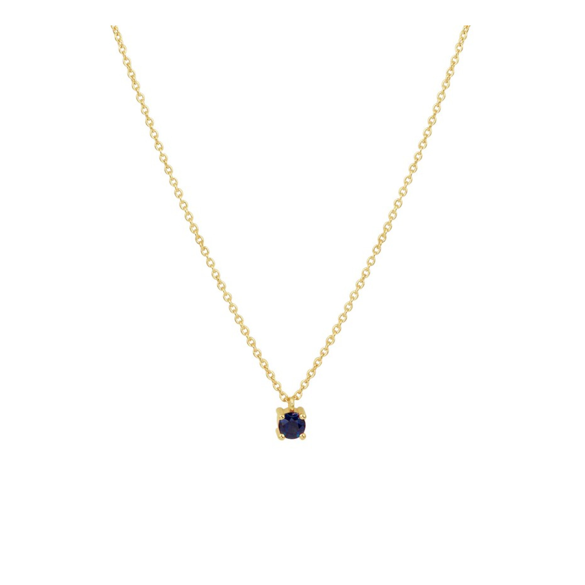 Ketting met edelsteen saffier