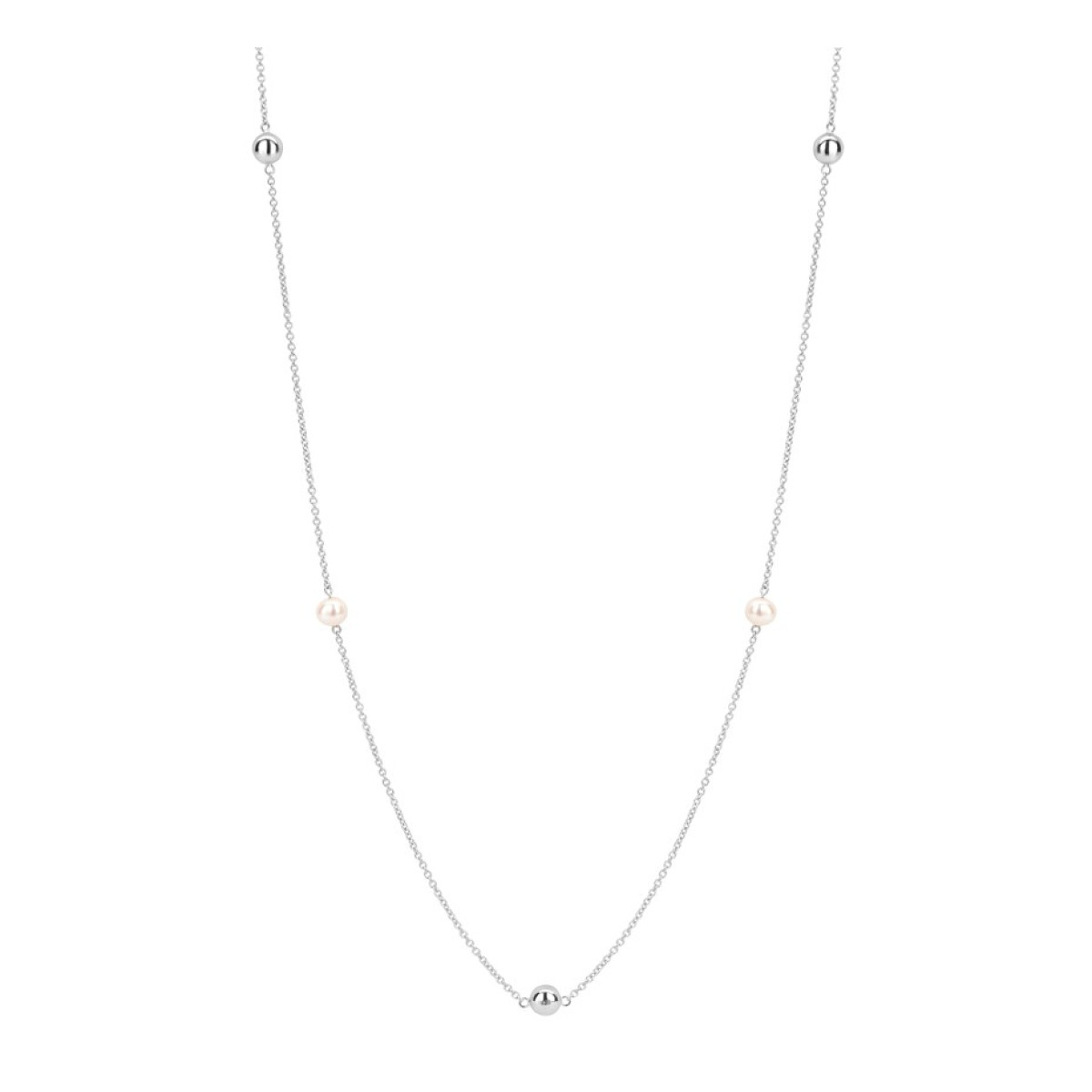 Ketting met parel in het zilver