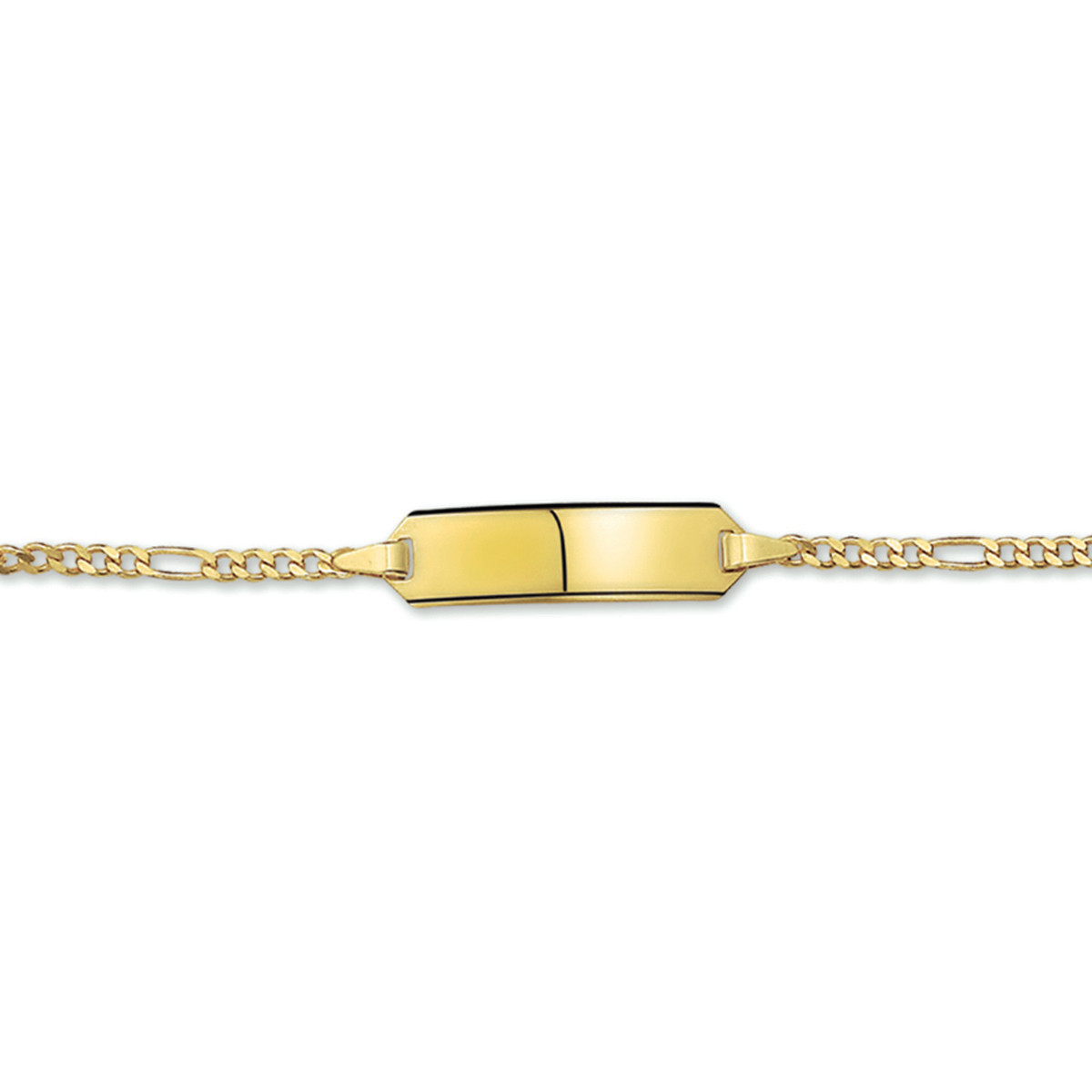 Kinder figaro graveerarmband 14-karaat