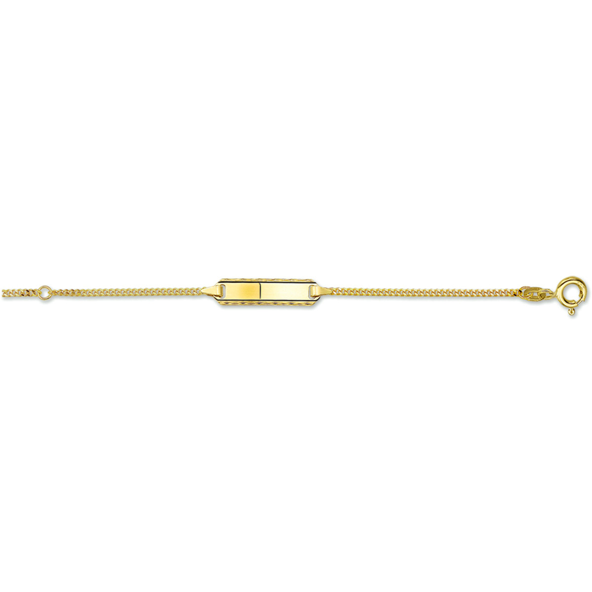 Kinder gourmet graveerarmband 14-karaat