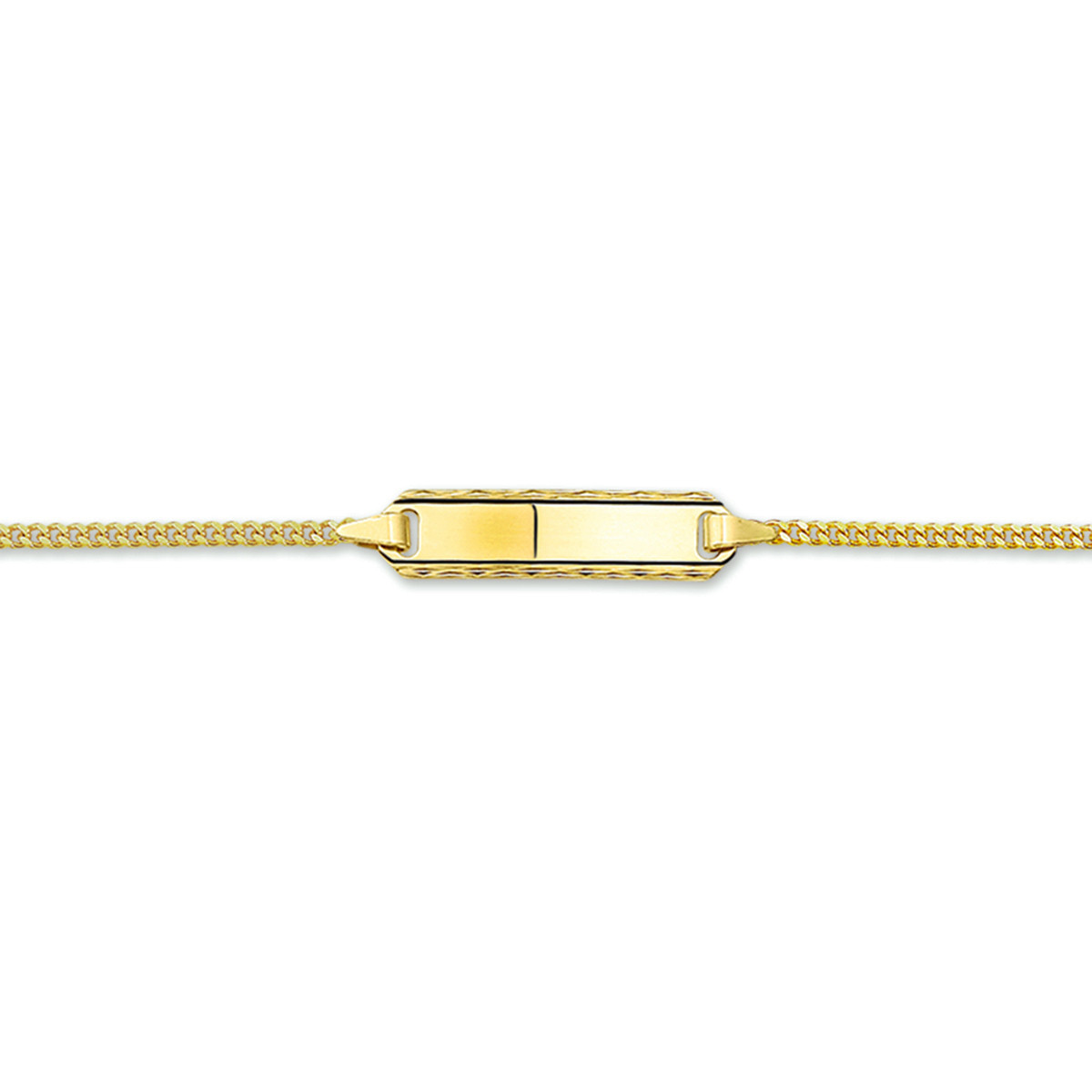 Kinder gourmet graveerarmband 14-karaat