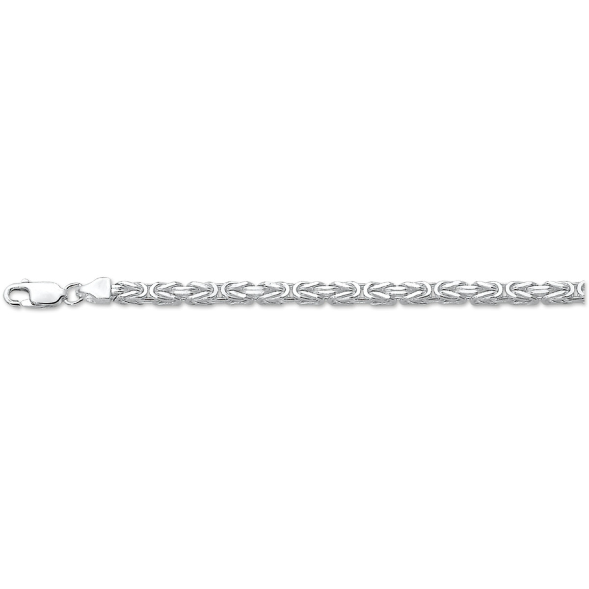 Koningsschakel schakelarmband van zilver 3.5 mm