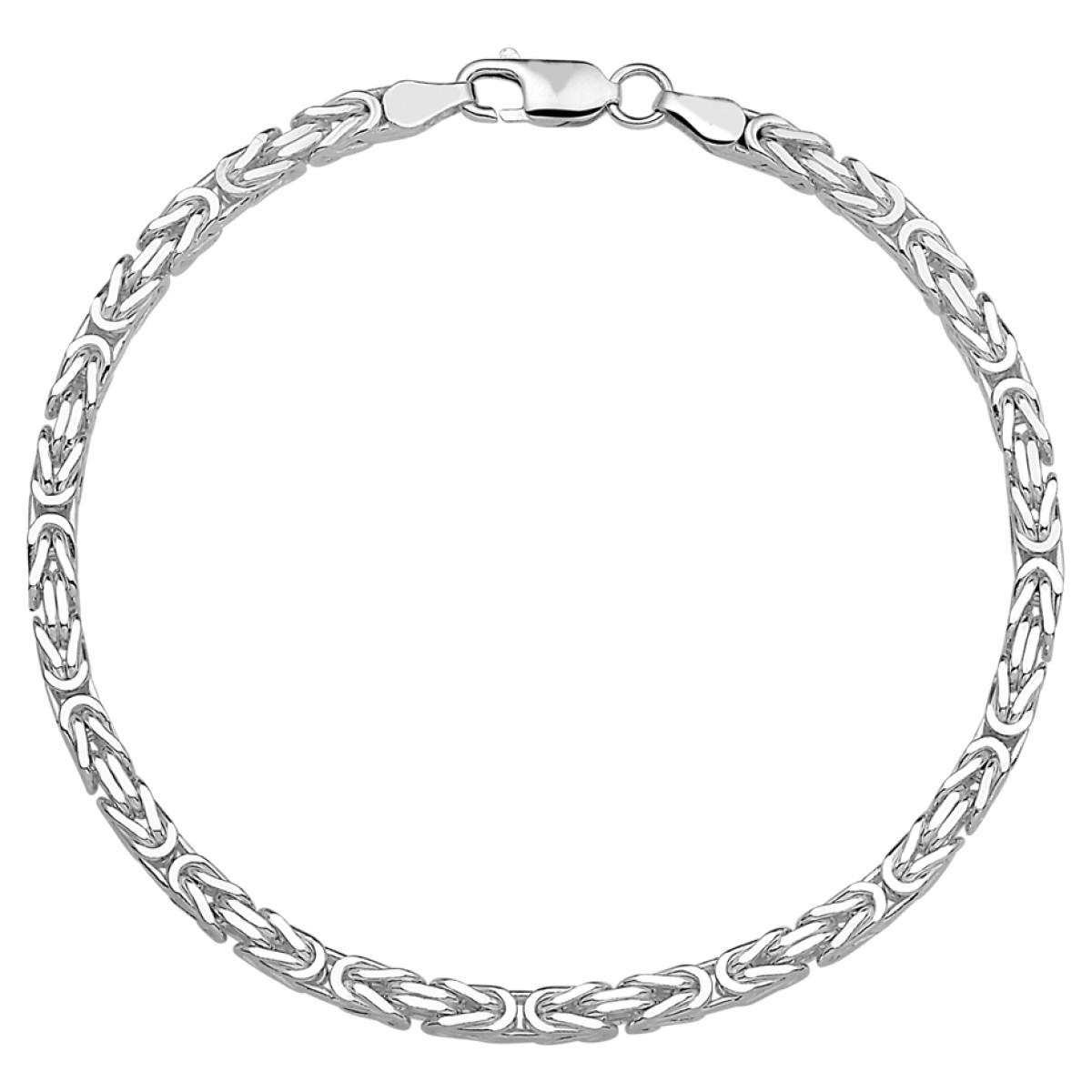 Koningsschakel schakelarmband van zilver 3.5 mm