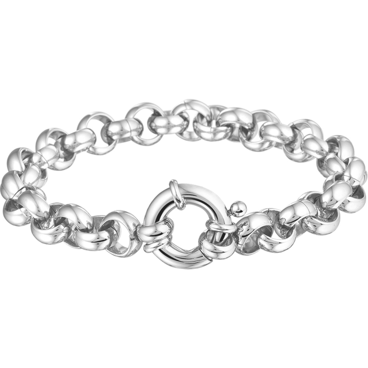 Luxe schakelarmband van staal 9 mm jasseron