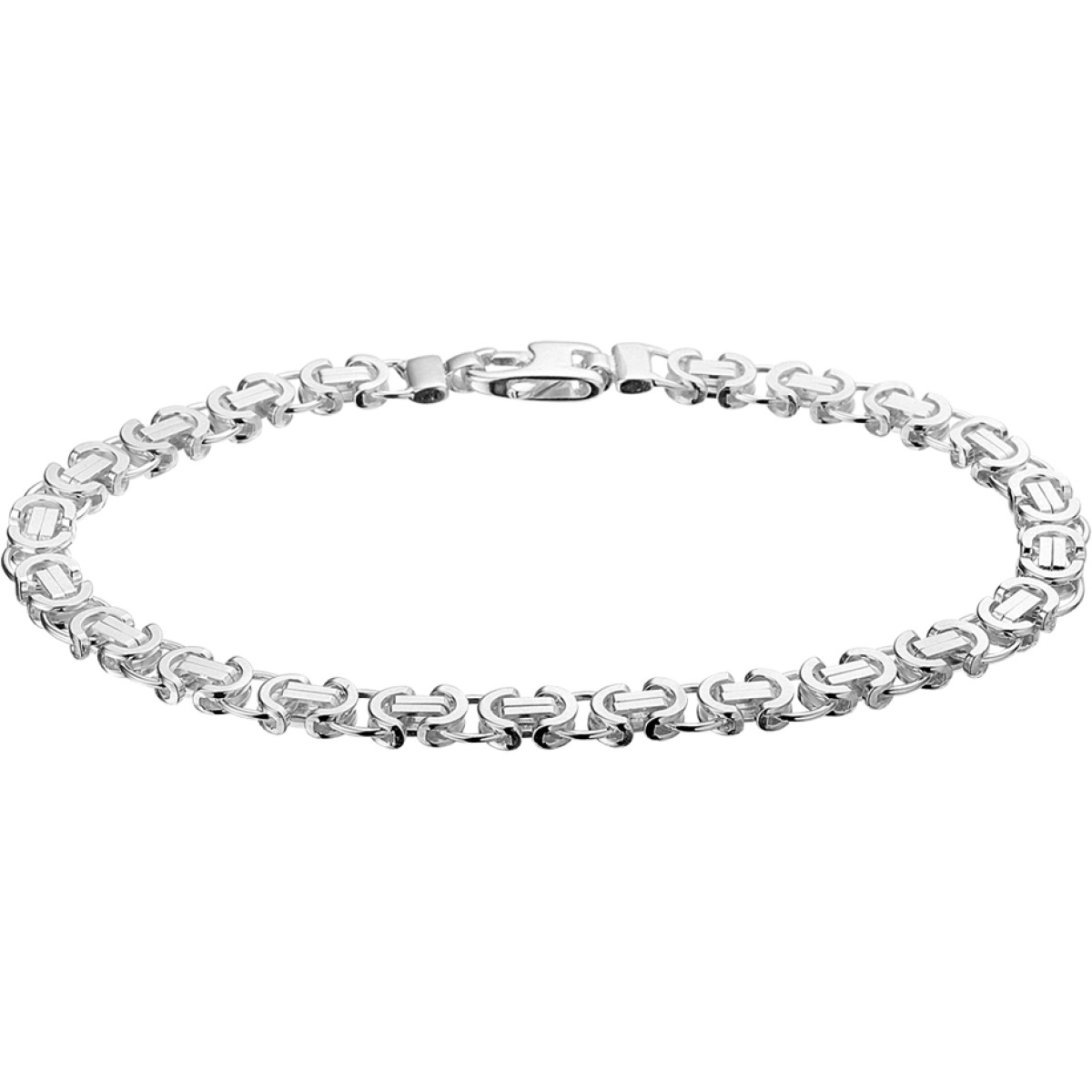 Luxe schakelarmband van zilver 5.5 mm koningsschakel