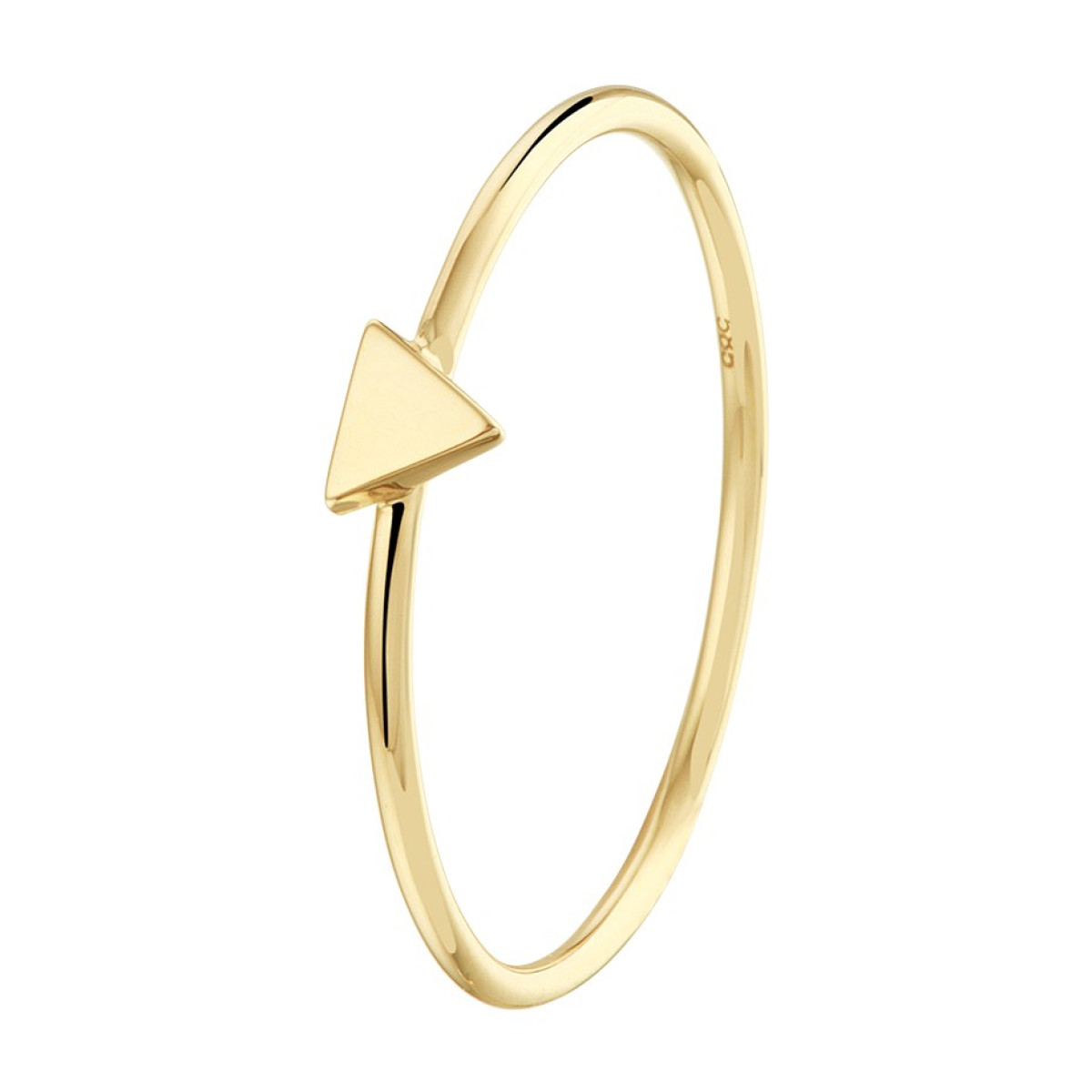 Mooie aanschuifring goud van 3.5 mm