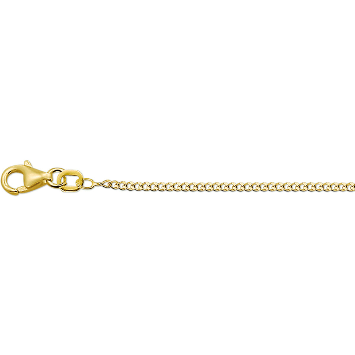 Mooie gourmet ketting goud 1.4 mm